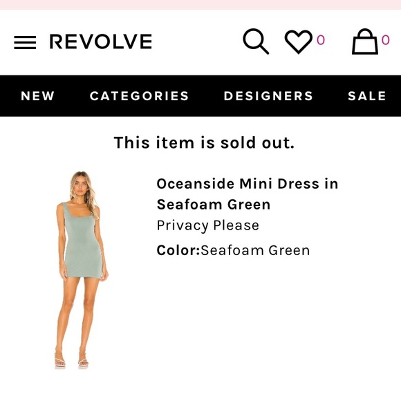 NWOT Privacy Please Modal Mini Dress Seafoam Green - Picture 12 of 12